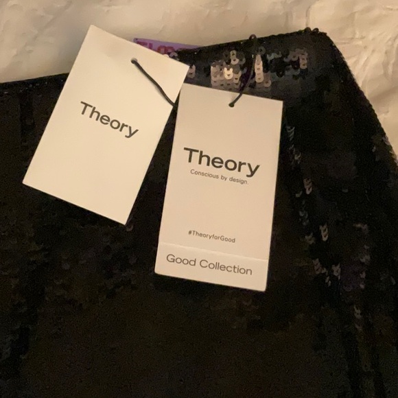 Theory HIGH SLIT -FLUID SEQUINS SKIRT size 8 - Picture 5 of 8